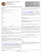 Fiche d'inscription